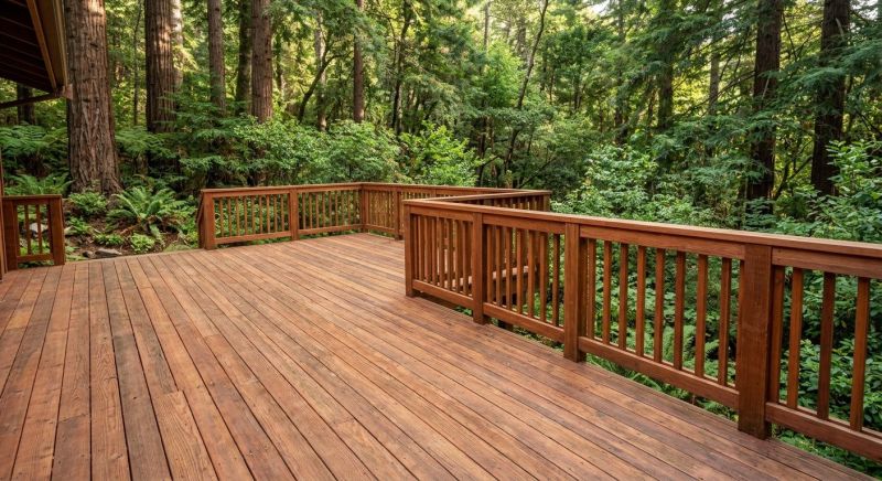 Redwood Deck Installation in Seattle, WA